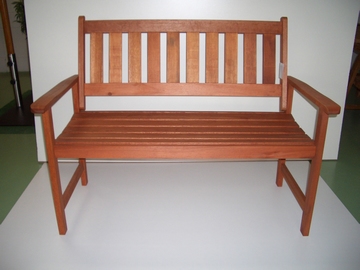 BANC BI-PLACE EN BOIS EXOTIQUE