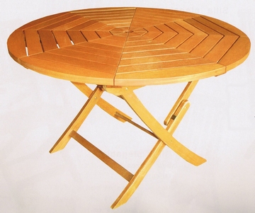 TABLE EN BOIS EXOTIQUE RONDE 120cm