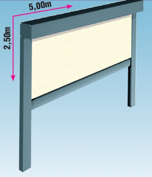 Store Vertical Exterieur Motorise Radio Guide Par Coulisses Et Coffre
