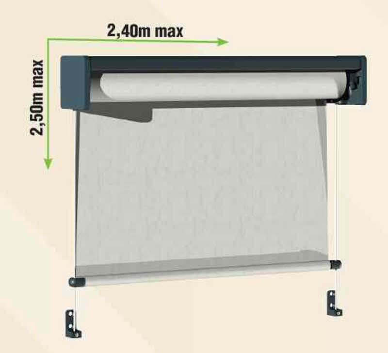 LE STORE VERTICAL PM guidé, sur mesure