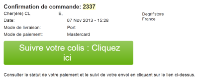 confirmation commande store