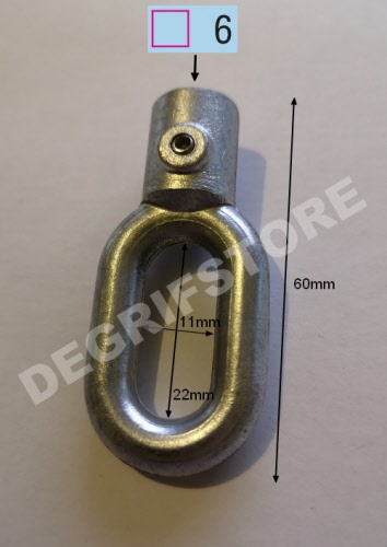 diam/ètre int/érieur 12mm Anneau pour treuil Manuel DEGRIFSTORE