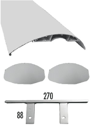 Double passepoil en textile Ø7,5 à 4,5mm pour auvent ou rétraction d'auvent, Fixation auvent, Profil de auvent, Auvent, Accessoires Camping-car