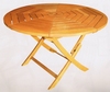 TABLE EN BOIS EXOTIQUE RONDE 120cm